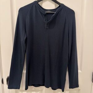 Denham Jeans Navy Casual Button Down Shirt